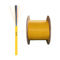 Желтый плотный амортизированный кабель волокна, кабель крытый СМ ММ 0.9мм проламывания волокна ГДЖФДЖВ